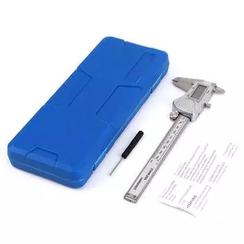 150 мм штангенциркуль электронный цифровой дисплей нержавеющая сталь металлические штангенциркули микрометр внутренний наружный диаметр измерительный инструмент