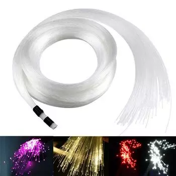 150Pcs 0.75mmx2M End Glow Plastic Fiber Optic Cable For Car Star Ceiling Light