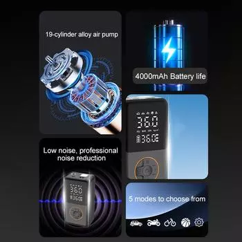 150PSI автомобильный воздушный компрессор 100 Вт 35 л/мин портативный электрический воздушный насос автомобильный насос для накачивания шин мотоцикла велосипеда насос для накачивания шин воздухом