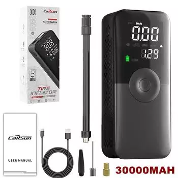 150psi автомобильный воздушный насос для накачивания шин 30000MAH перезаряжаемый воздушный компрессор цифровой беспроводной электрический насос для накачивания шин для автомобиля велосипеда Battery Powered