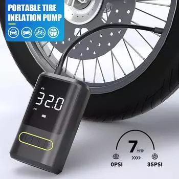 150PSI Car Inflator Pump Portable Electric Air Compressor Pump Digital Display Pump for Moto Bicycle Balls and Charger for Phone