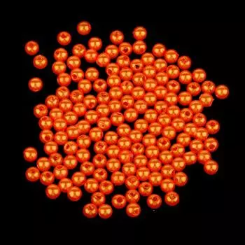 150шт пластиковые круглые рыболовные бусины приманка для морских снастей оранжевый 4 мм Yellow 5mm