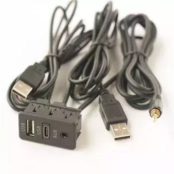 150СМ Крепление на приборную панель автомобиля AUX +TYPE-C+USB Порт Панель Автомобиль Лодка USB Удлинительный кабель Адаптер