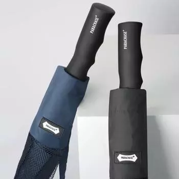 152cm Big Umbrella Windproof Strong 8K Golf Umbrella for Men Luxury Long Handle Outdoor Rain Umbrella чёрный