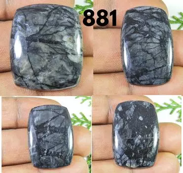 152Cts. Натуральная яшма Пикассо, 4 шт., восьмиугольный кристалл, россыпью, драгоценный камень 29–33 мм RQ-881