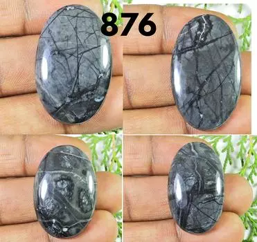 155.25Cts. Натуральная яшма Пикассо, 4 шт., овальные кристаллы, россыпью, драгоценный камень 34–37 мм RQ-876