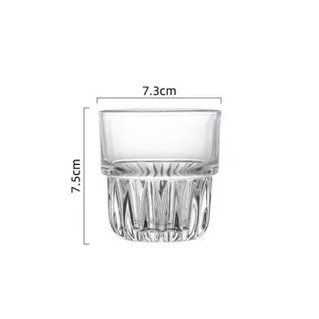 155ml Italian Espresso Glass Latte Ice Coffee Cup Flat White Australian White Coffee Mug Transparent Liquor Spirits Beer Cups 1pcs