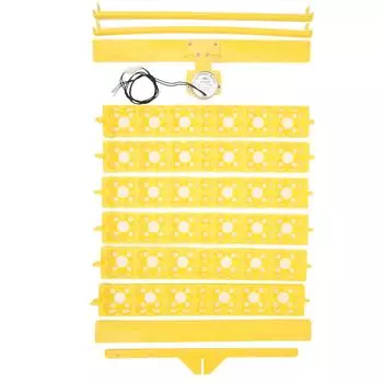 156 шт. автоматический лоток для инкубации яиц, пластиковый лоток для инкубатора для яиц, устройство для переворачивания яиц для курицы 110V