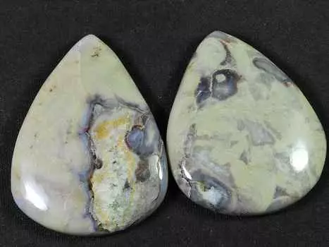 156Cts. Натуральная кофейная яшма, 2 шт., кабошон грушевидной формы, драгоценный камень россыпью 41–46 мм RQ-1418.