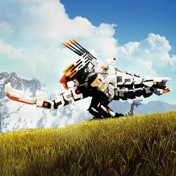 1574PCS Horizon Dawn Thunder Tooth Building Blocks Combat Activity Monster Mecha Assembling Bricks Toy для детей Подарки