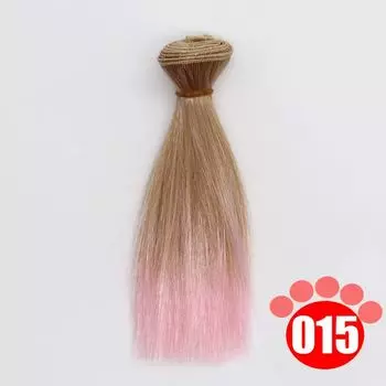 15*100СМ Bjd Парик Градиентный Цвет Детская Игрушка Подарок Модные Кукольные Волосы для 1/4 1/6 1/8 Bjd 15cm-015