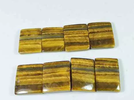 15-15 мм тигровый глаз пара серег восьмиугольный кабошон драгоценный камень лот 4 шт RQ-3052