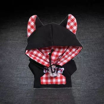 15/17 см кукольная одежда с капюшоном толстовка плюшевые аксессуары для чучел животных своими руками чёрный