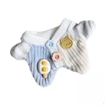 15-17 см плюшевая кукольная одежда комбинезон удобные стильные милые аксессуары синий