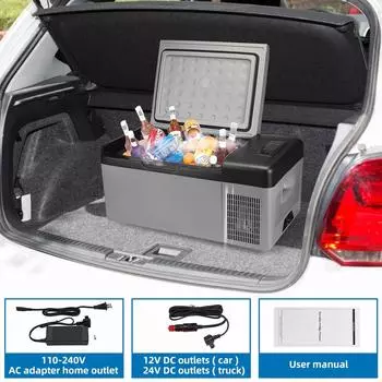 15/20/25/30/40/50л автомобильный холодильник/морозильник портативный электрический компрессорный охладитель для автомобиля и дома управление через приложение опционально 15L For Car