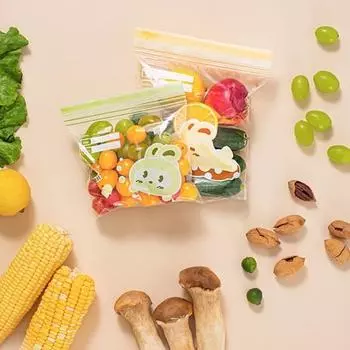 15/20/30 шт., герметичный пакет для пищевых продуктов, застежка-молния, утолщенный, многоразовый, прозрачный, герметичный, можно мыть в посудомоечной машине, контейнер для хранения фруктов, овощей, мяса, холодильника M