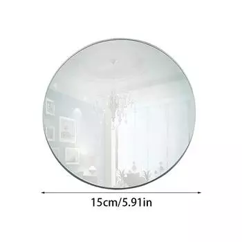 15/20/30 см акриловые серебряные зеркальные подносы для стола, центральные украшения, круглая подставка для свечей, для хранения, на день рождения, свадьбу, вечеринку, домашний декор