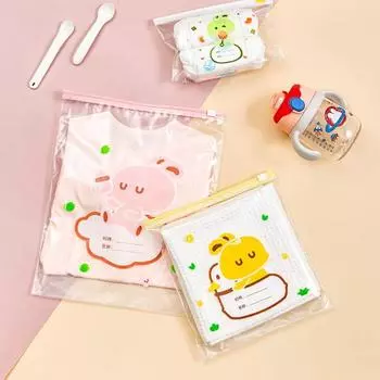 15/20 шт. герметичные пакеты на молнии с местом для написания времени и названия предмета, прозрачный органайзер для детской одежды для детского сада, водонепроницаемый L