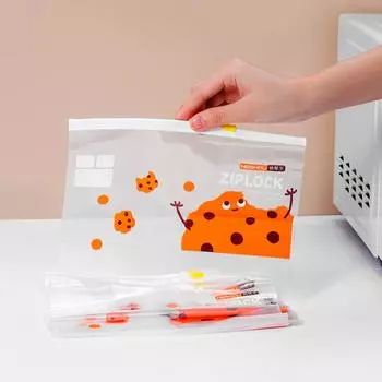 15/20 шт. Прозрачный мешок для хранения продуктов, многоразовый мешок для сохранения свежести, сумки с замком-молнией для улицы S