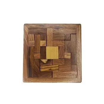 15,24 см Деревянный пазл 3D пазл Дерево, Головоломки для взрослых Деревянные игрушки и 3D Головоломки Развивающие игры Квадратная форма