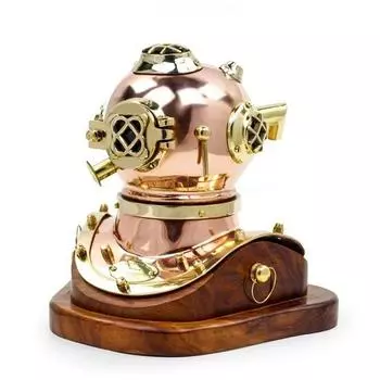 15,24 см Медный водолазный шлем ВМС США Водолазный шлем Mark V Morse Scuba Helmet