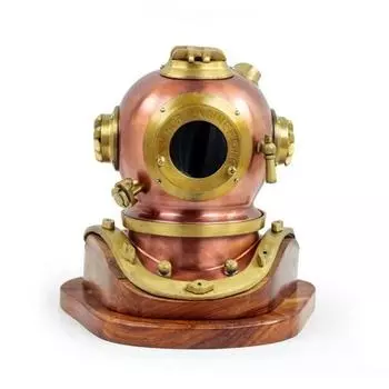 15,24 см якорь инженерный шлем для подводного плавания ВМС США шлем Морзе для дайвинга с деревянной основой Nautica настольный шлем для дайвинга