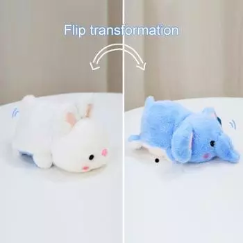 15/25 см двусторонняя плюшевая игрушка кролик слон мягкая кукла для снятия стресса мягкая игрушка подарок для детей девочек мальчиков домашний офис декор L