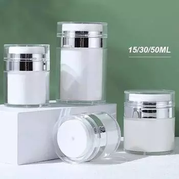15/30/50 мл безвоздушная бутылка для волочения проволоки, банка для крема, вакуумная бутылка для дозирования крема-лосьона, тональная основа «сделай сам», может быть использована повторно