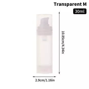 15/30/50 мл пустые безвоздушные бутылки с насосом, мини-лосьон, вакуумные косметические контейнеры для женщин, дорожная эмульсионная бутылка для макияжа 30ml