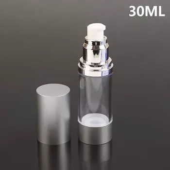 15/30/50 мл УФ-серебряный флакон лосьона пустые вакуумные флаконы с насосом портативный крем для лица тональный крем безвоздушный флакон косметический спрей 30ml matte