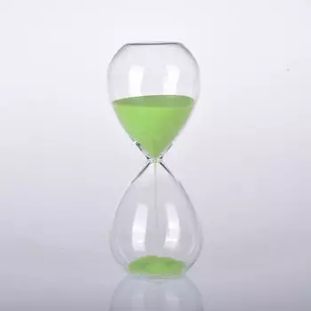 15/30 минутные стеклянные песочные часы-таймер прозрачные поделки украшение День святого Валентина green-30min