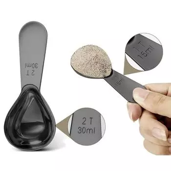 15/30 мл 304 нержавеющая сталь мерная ложка с градуированной мерной ложкой сухого молока приправа для выпечки кофе ложка инструмент для выпечки