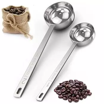 15/30ml Stainless Steel Measuring Spoon Powder Pressing Spoon Coffee Spoon with Scale Household Seasoning Spoon Measuring Spoon