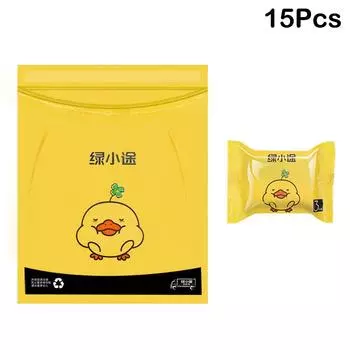 15/30Pcs Adhesive Car Trash Bag Disposable Car Interior Hanging Multi-Functional Clean Bag Small Plastic Bag Car Garbage Bin A 15Pcs