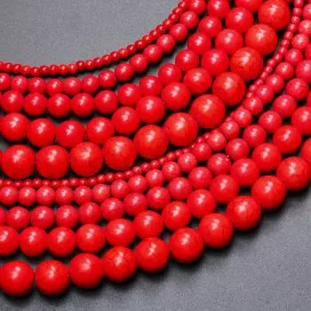 15-40 шт., модные ювелирные изделия, натуральный камень, сделай сам, материал из бисера для ожерелья, браслета, свободные бусины, 4-14 мм, красный, бирюзовый 4mm 40pcs