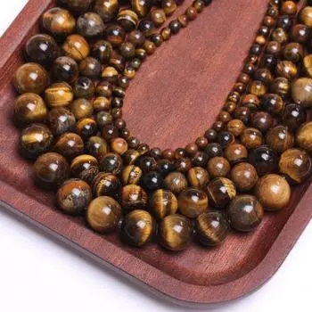 15-60 шт. 4-12 мм Для изготовления ювелирных изделий DIY Браслеты Ожерелья Аксессуары Тигровый глаз Круглые свободные бусины Натуральный камень Бусины Тигровый глаз Нежные ювелирные изделия 4mm 40pcs