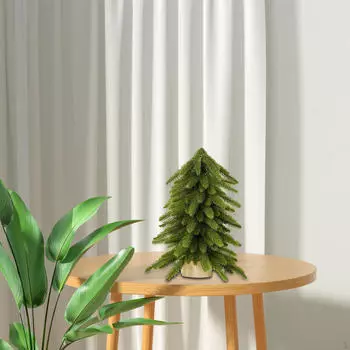 15,7-дюймовая маленькая искусственная рождественская елка, настольное украшение для гостиной, праздничной вечеринки Style C