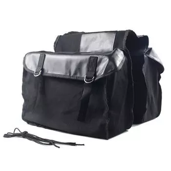 15,7 Заднее сиденье Багажная сумка-переноска Сумка-седло Велосипедная двойная рама Сумки из парусины Водонепроницаемые для велосипедных аксессуаров