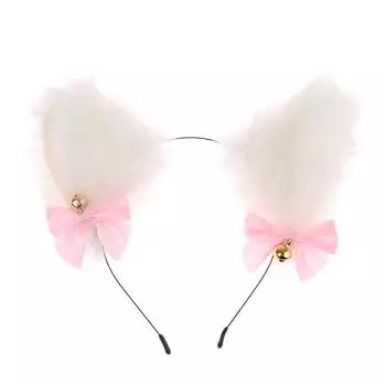 15 цветов, красивые маскарадные кошачьи ушки на Хэллоуин, косплей, галстук-бабочка, колокольчик, головной убор