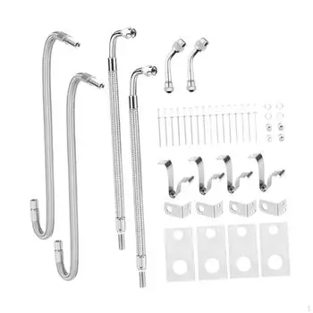 15 Double Tires Air Inflation Kit, Fits 16 to 19.5 Dual Wheels, Universal Tire Valve Extension