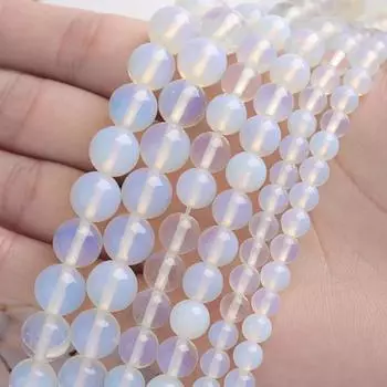 15 дюймов 4/6/8/10 Круглый Опал Бусины Свободные Ручной Работы DIY Браслет Ювелирные Изделия Аксессуары Изготовление Оптовая Продажа 4mm about 91Pcs