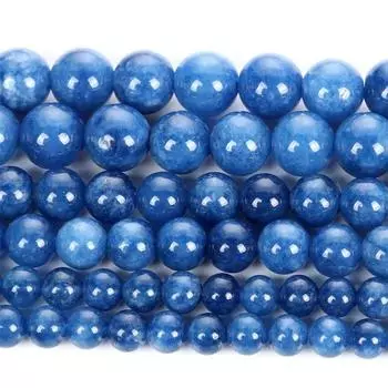 15 дюймов мода натуральный камень кианит шарм свободная бусина DIY круглые бусины ювелирные аксессуары 4/6/8/10 мм 4mm about 91pcs