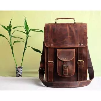 15-дюймовая кожаная сумка-мессенджер, чехол для ноутбука, офисный портфель, подарок для мужчин, потертая сумка через плечо для компьютера