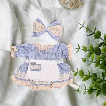 15-дюймовая кукольная девочка платье наряды фото реквизит подарки на день рождения одежда синий