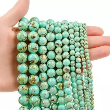 15-дюймовая модная бусина из натурального камня в виде ракушки, круглые бусины для самостоятельного изготовления, ювелирные аксессуары 4mm approx 91pcs