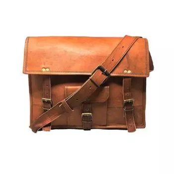 15-дюймовая персонализированная сумка-мессенджер из натуральной кожи, сумка для ноутбука, сумка через плечо, подарок для мужчин, офисная сумка, рабочий портфель, большая сумка, деревенская сумка 11 x 15 x 5 in