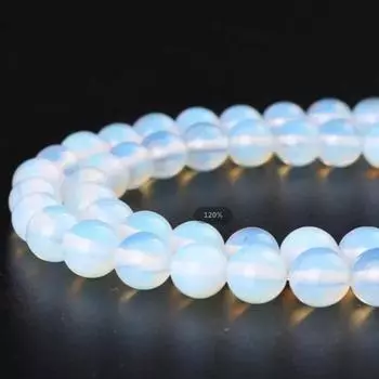 15-дюймовые качественные опаловые бусины-разделители для изготовления ювелирных изделий своими руками, аксессуары для браслетов ( Выберите размер 4 6 8 10 мм ) 4mm about 91Pcs