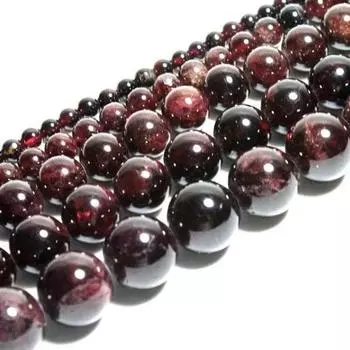 15-дюймовые натуральные гранатовые бусины россыпью драгоценные камни гладкие круглые для изготовления ювелирных изделий 4/6/8/10 мм 4mm about 91Pcs