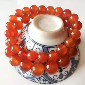 15-дюймовые натуральные красные бусины агата, драгоценные камни, гладкие круглые свободные бусины для изготовления ювелирных изделий 4mm about 91Pcs