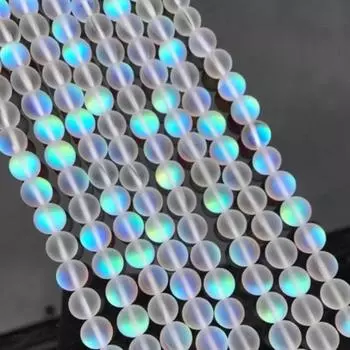 15-дюймовые натуральные матовые прозрачные хрустальные бусины для изготовления ювелирных изделий, круглые свободные бусины, аксессуары для браслетов своими руками 4/6/8/10 мм 6mm about 61pcs